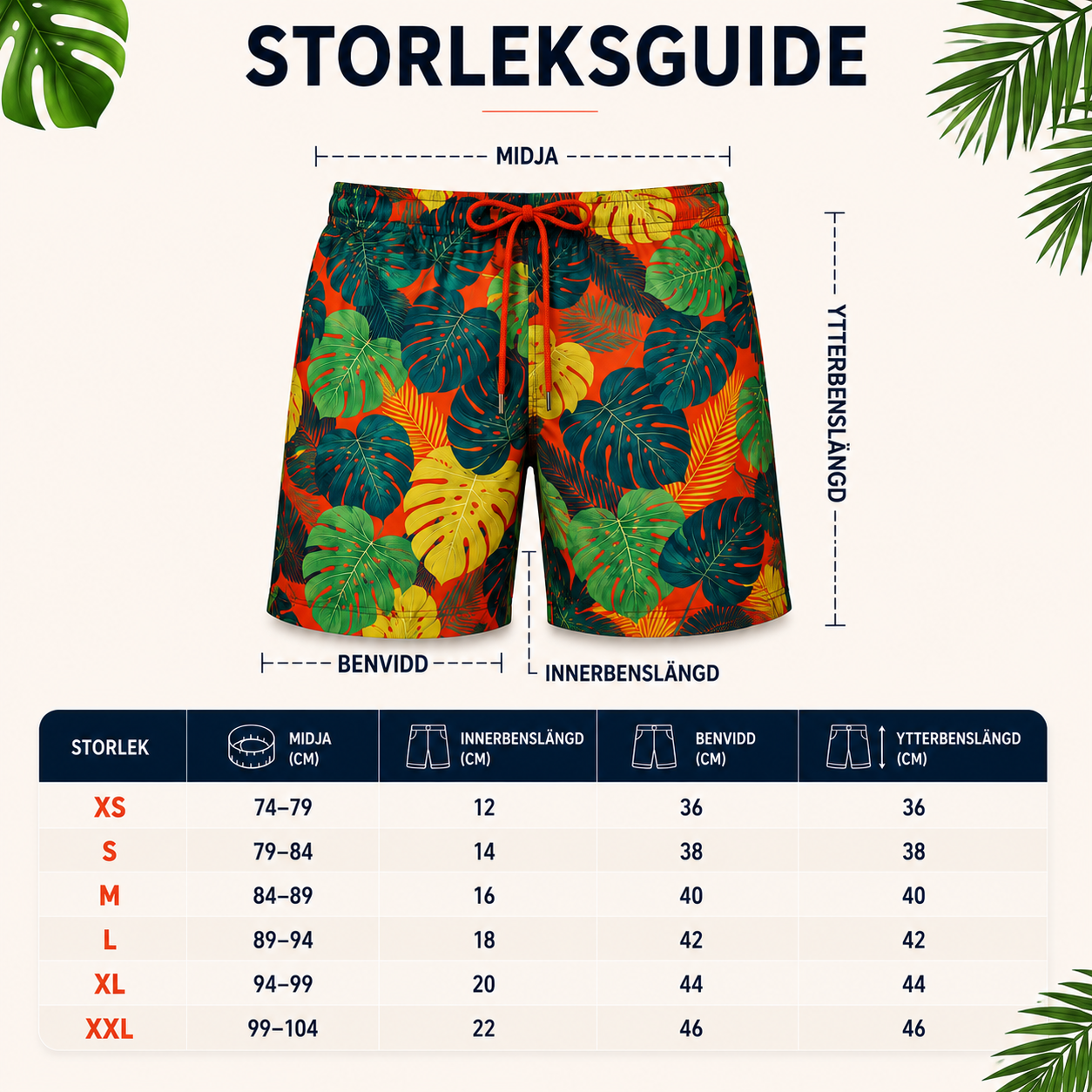 Storleksguide Beachiz